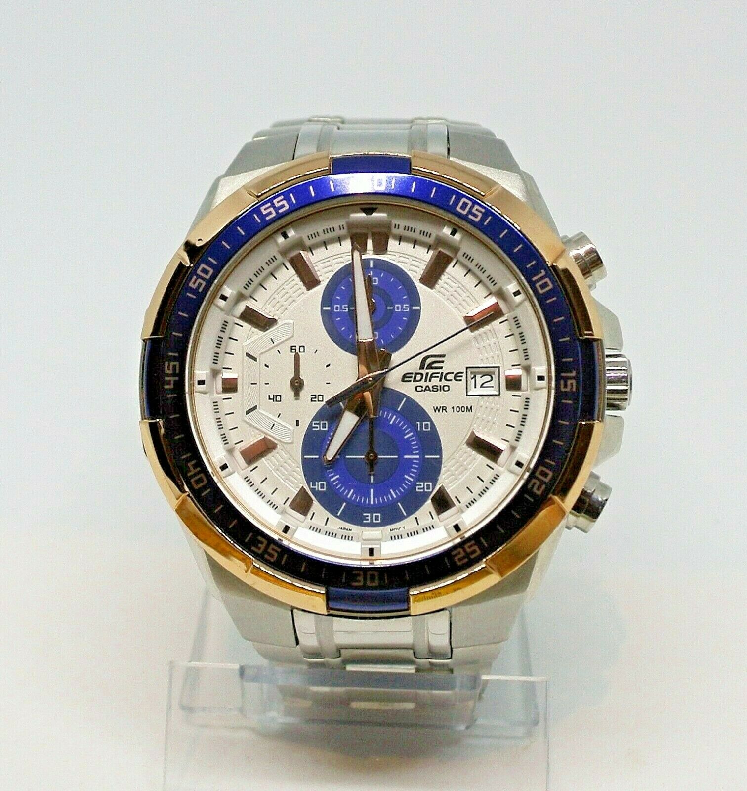 Casio Edifice 1 10 Chronograph quartz watch 5345 EFR 539 DY WatchCharts Marketplace