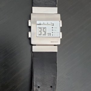 WTS] 1999 SEIKO “Nooka” W524-4A00 Quartz Chrome Dial Digital Watch with  Original Leather Band | WatchCharts