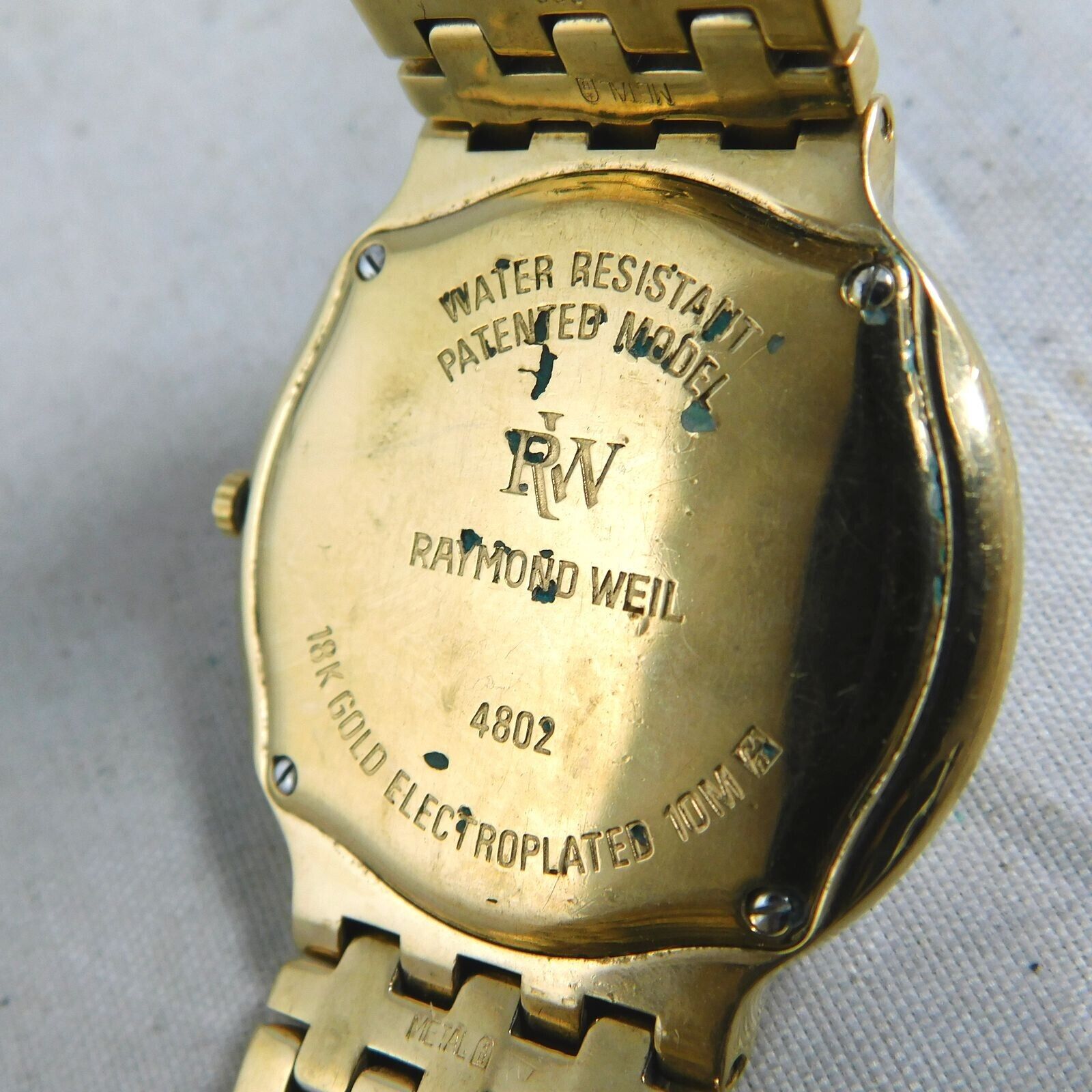 RAYMOND WEIL 4802 Fidelio 18K GOLD ELECTROPLATED MEN'S VINTAGE