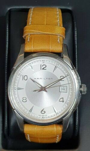 Hamilton Jazzmaster Quartz Swiss Made, H324110. Leather Strap 