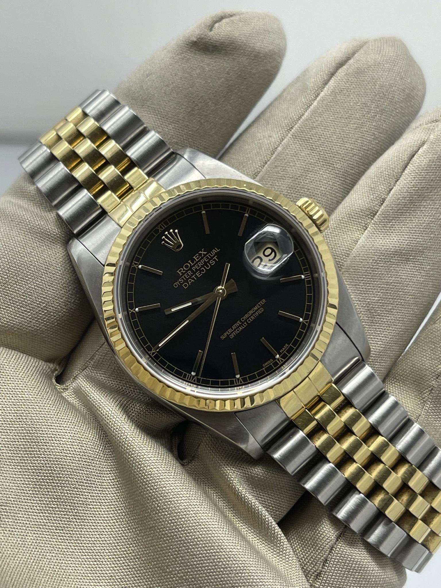 1990 rolex discount datejust two tone