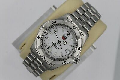 Tag Heuer 2000 WK1111.BA0317 SS PROFESSIONAL Watch Mens White Mint