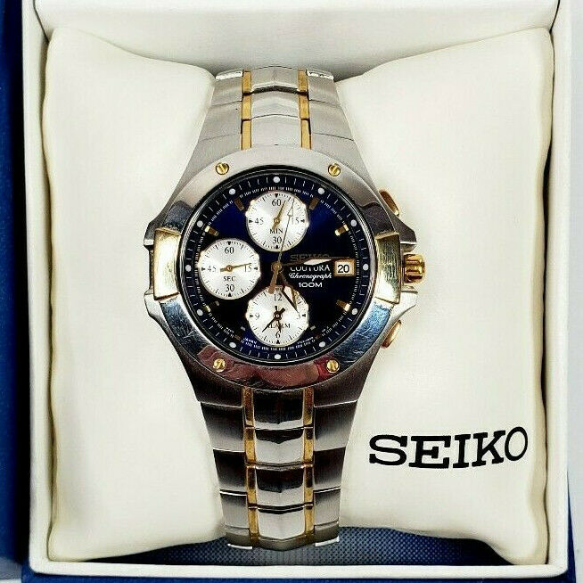 Seiko Coutura 7T62-0FA0 Quartz Chronograph Watch w/ Box & Owner Manual |  WatchCharts