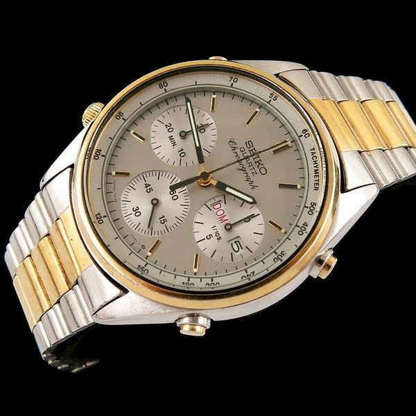 Vintage Men's Seiko 7A38-7069 Quartz Chronograph Wrist Watch | WatchCharts