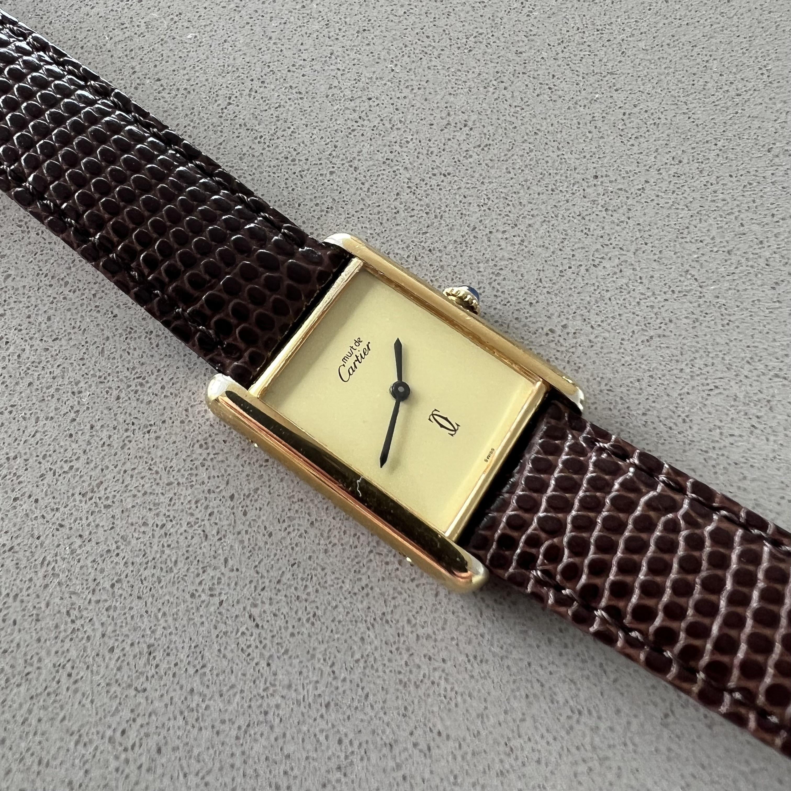 Must de cartier watch tank hot sale