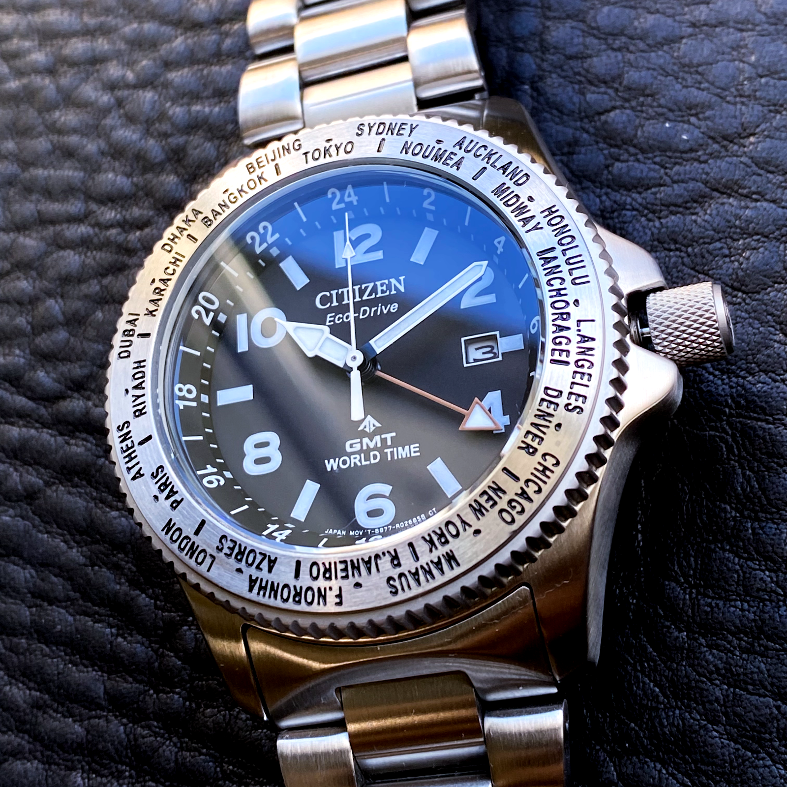 CITIZEN プロマスター B877-R011618　稼働 NEAR MINT* CITIZEN PROMASTER GMT B877-R011618 GN-4-S SOLAR ECO