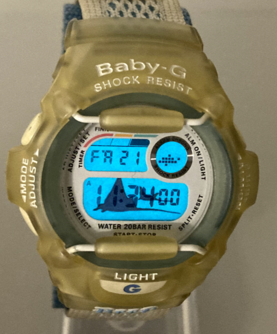 Vintage Casio BG-370 Blue Baby-G SHOCK free and fast shipping from