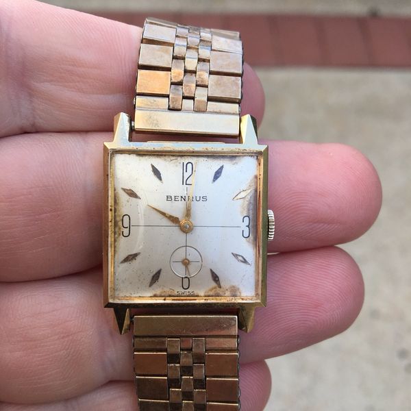 Vintage, solid, 14k gold Benrus | WatchCharts Marketplace