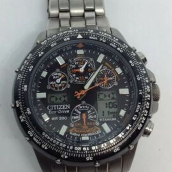 Men's Citizen U600-S041341 HST Eco-Drive Skyhawk Stainless Steel