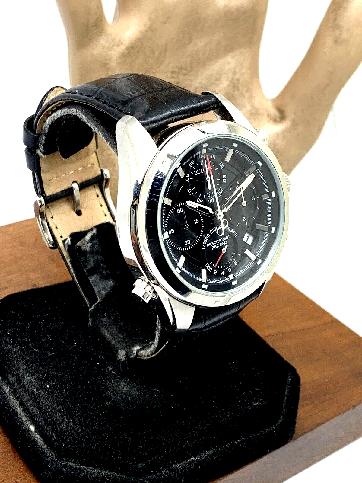 Bulova Men's Watch Precisionist 96B259 Chronograph 44.5mm Black