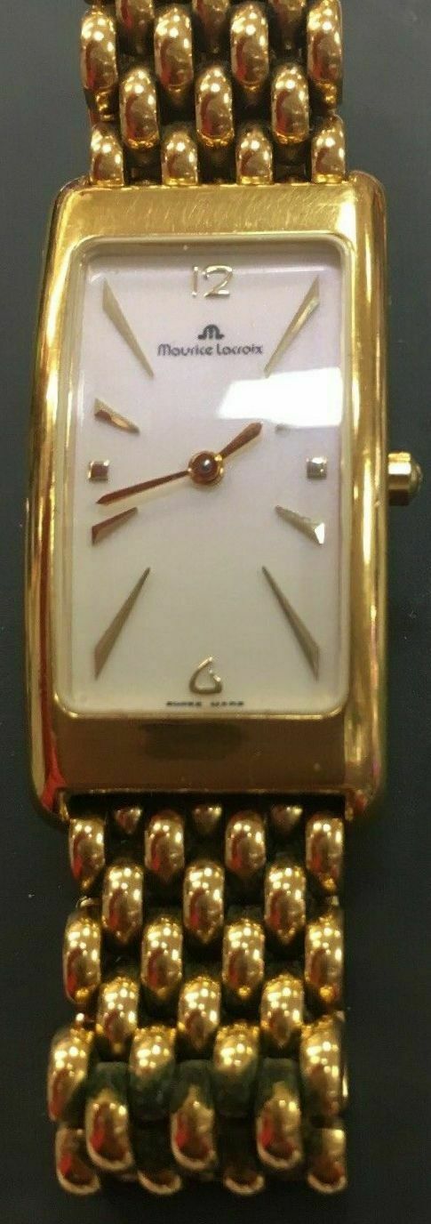 Maurice lacroix gold electroplated g10 sale