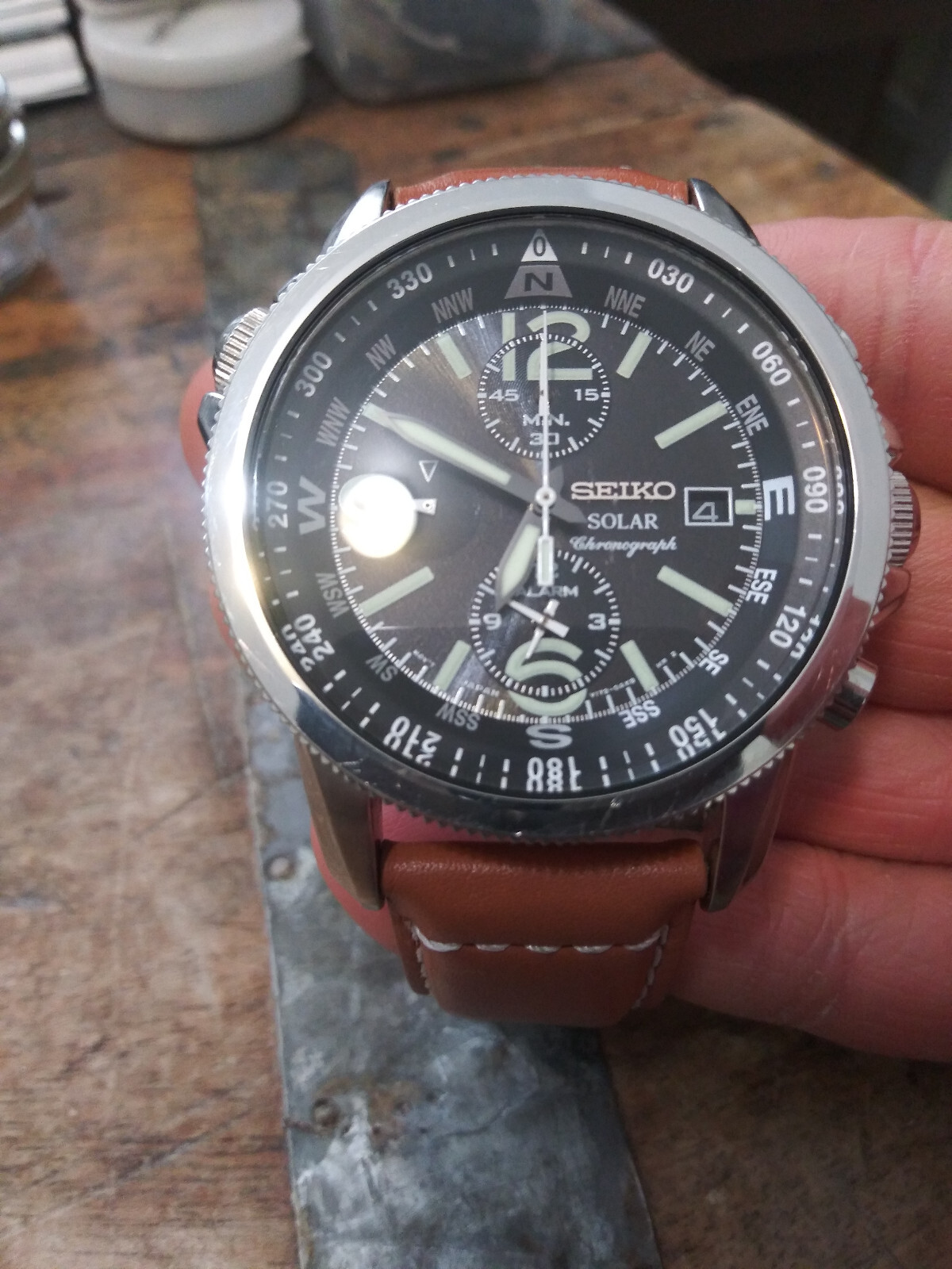 Seiko Prospex Men's V172-0AG0 SSC081 Solar Alarm Chronograph