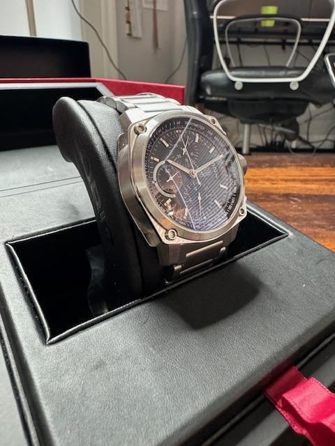 WTS Oris BC4 Chronograph Black Steel Automatic TP Ref 01 674