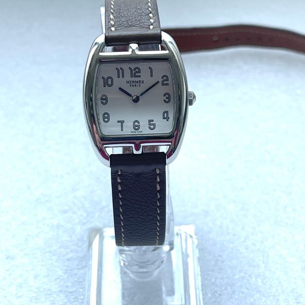 Cape Cod Roca Bar Watch Hermès Cape Cod Tonneau Watch with Double Tour Strap | WatchCharts ...