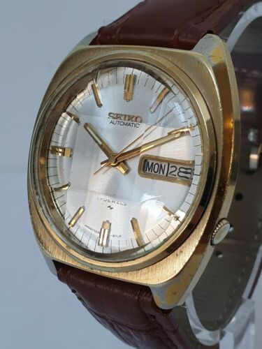 Vintage SEIKO 7009 8109 17J Automatic Watch Original Faceted