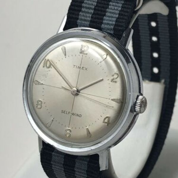 Stunning 1961 Vintage Timex Viscount Crosshair Dial Men's Watch Self Wind  ?? | WatchCharts