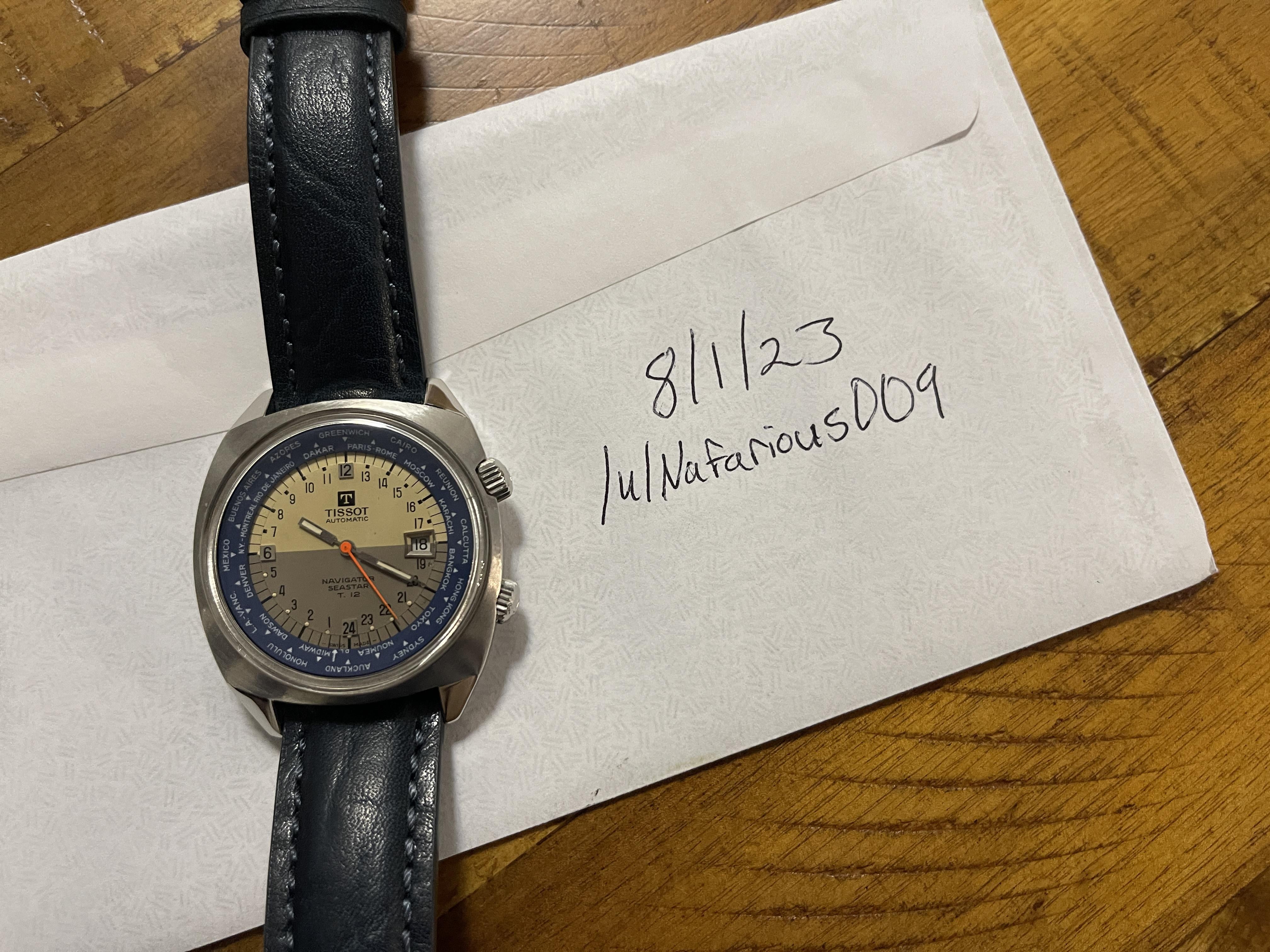 WTS Tissot Navigator Seastar T. 12 24H World Time Serviced