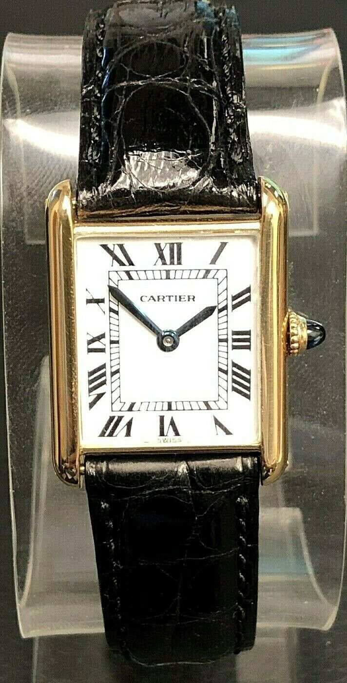 Vintage 18k Gold Cartier Tank Classic 23x30mm Audemars Piguet