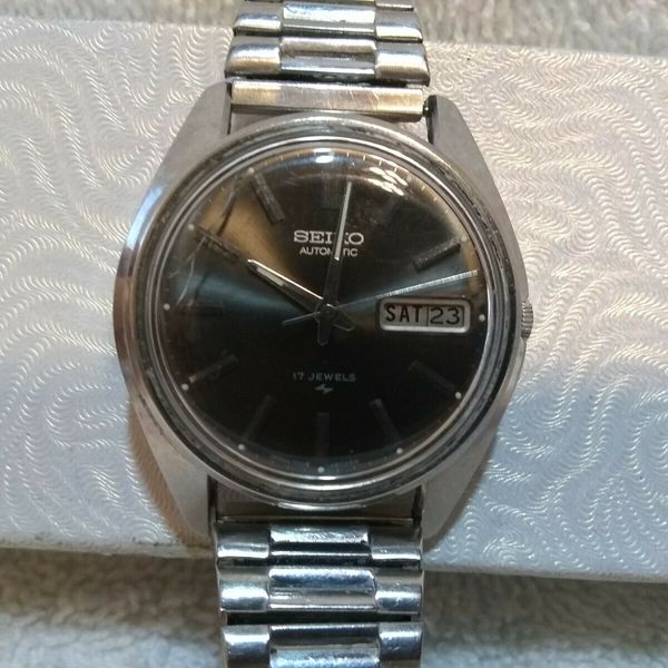 Seiko Automatic Watch 17 Jewels Date Day Stainless 7006 8007 Vintage ...