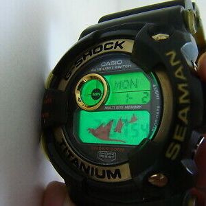 G-Shock SEAMAN DW-9952GWC-8 Titanium Casio Watch W/Box & tag etc