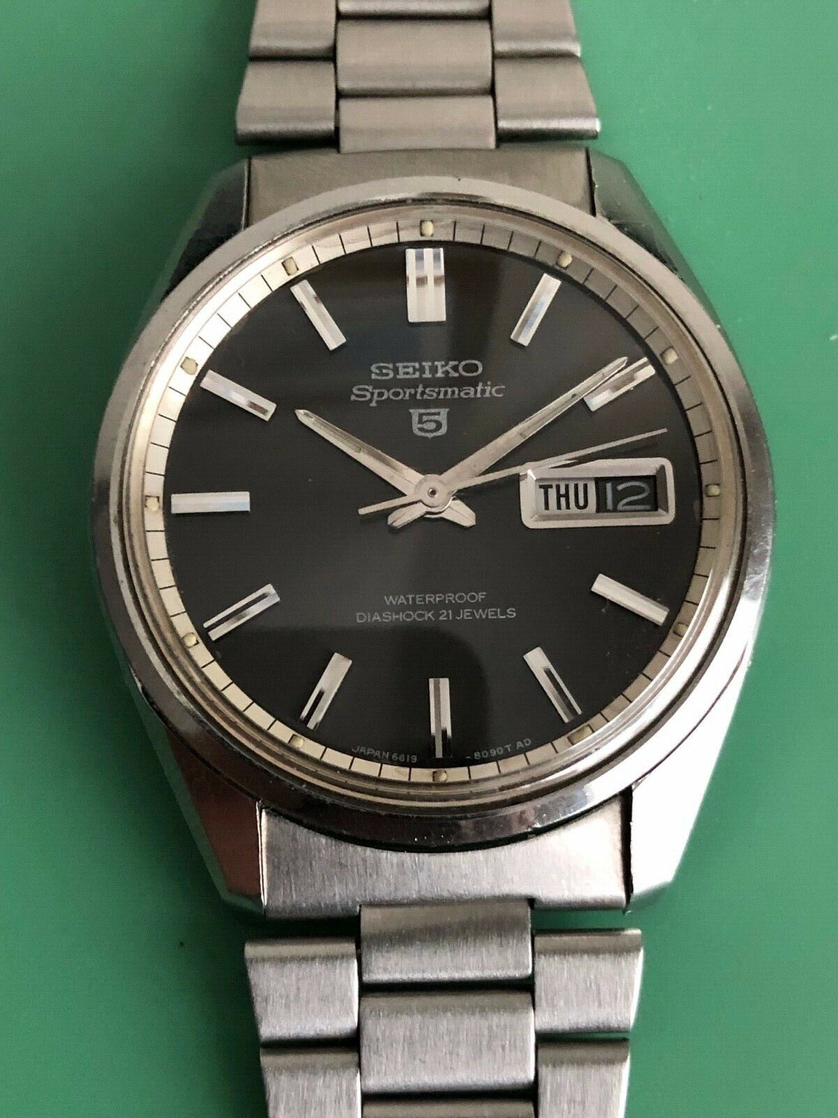 SEIKO 6619-8020 Sportsmatic Automatic Winding Sports Watch - Vintage ...