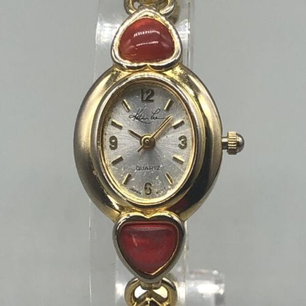 Kathie Lee Watch Women Gold Tone Multicolored Cabochon Stone  display picture 3