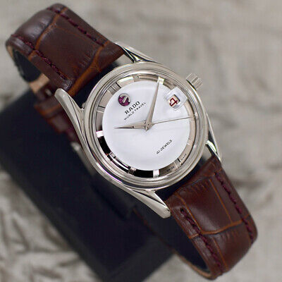 VINTAGE RADO WORLD TRAVEL AUTOMATIC 41 JEWELS DATE ANALOG DRESS