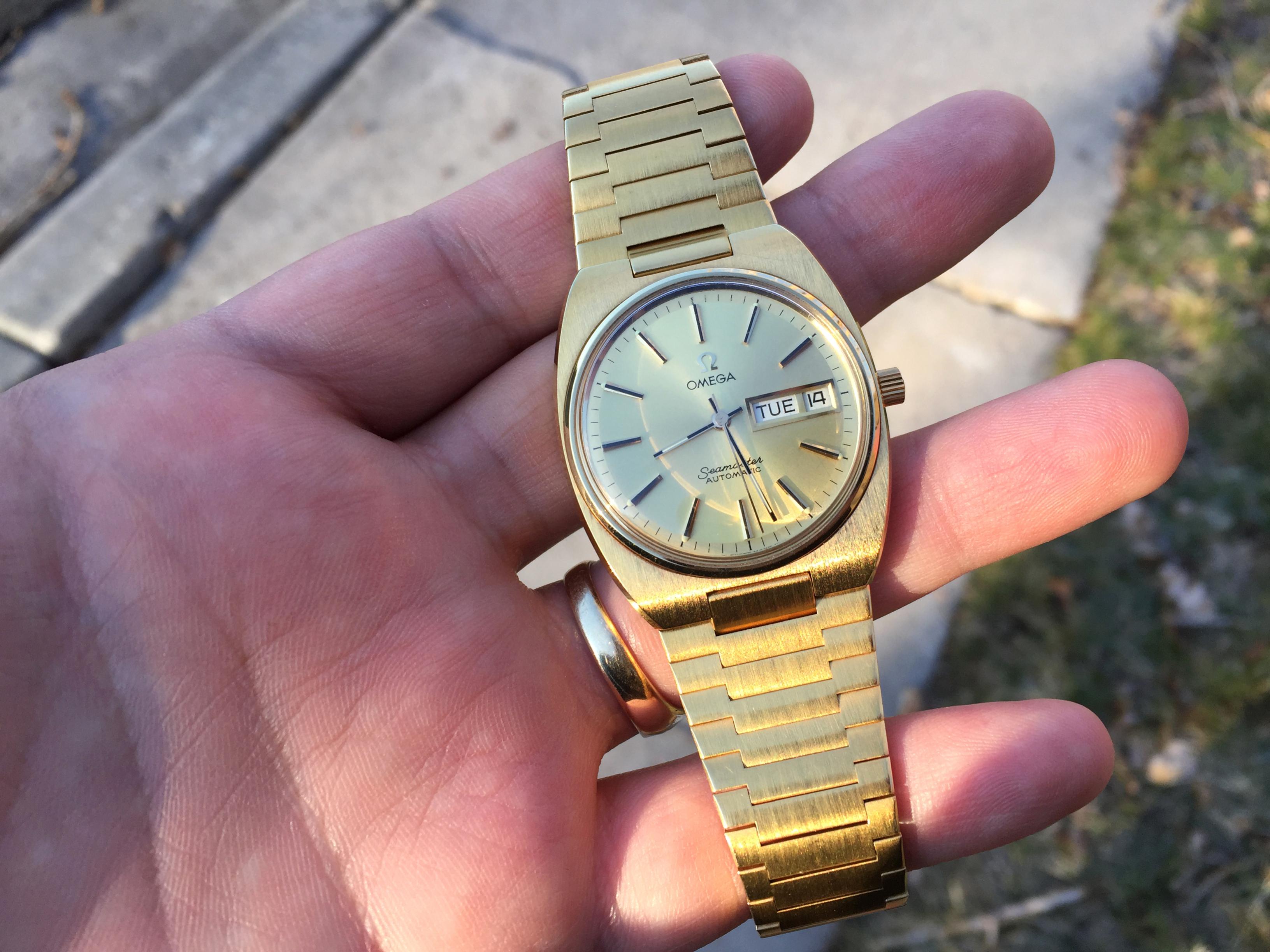 Omega Seamaster 166.0216 Gold WatchCharts Marketplace