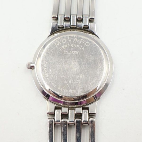 Movado 84.G2.1881 Esperanza Blue Dial Quartz Swiss Watch, New battery