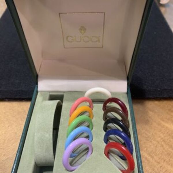 GUCCI Change Watch Bezel 12 colors Women's Gold working product VG ...