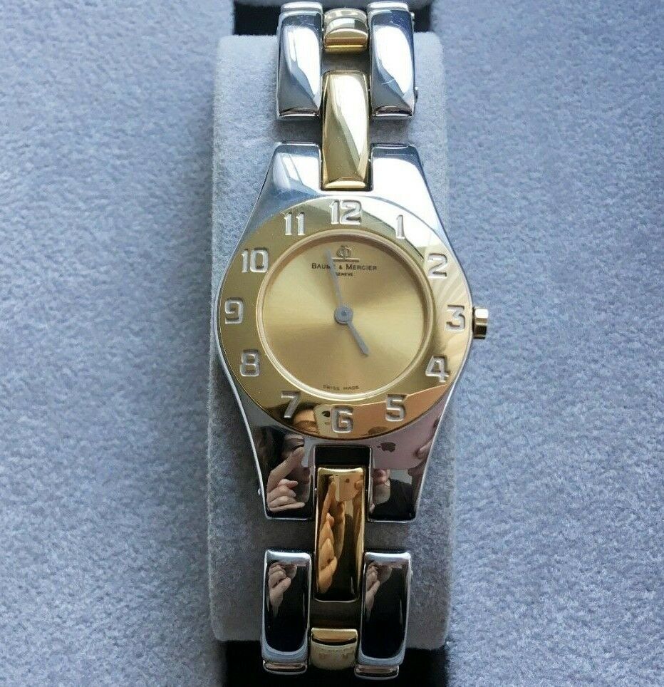 BAUME MERCIER LINEA LADIES WATCH Stainless Steel 18K Gold