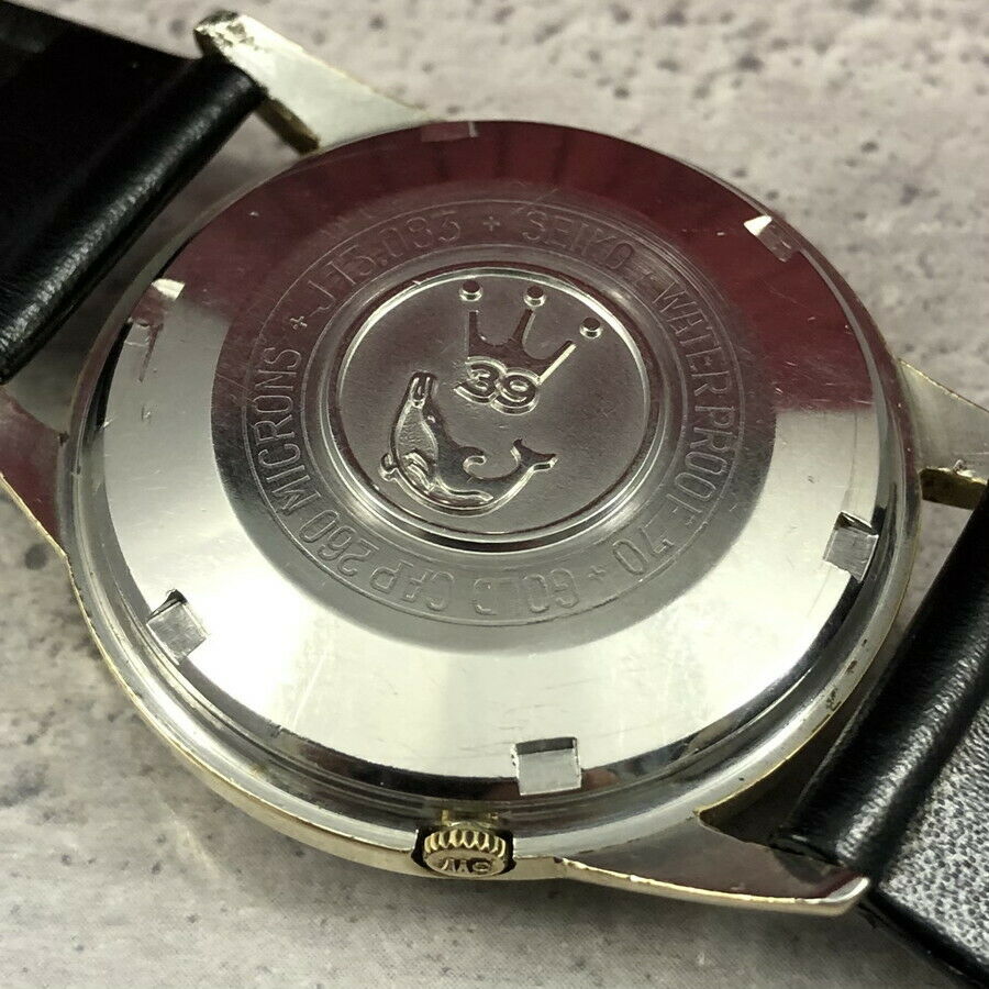 Vintage 1963 SEIKO SEIKOMATIC Self Dater CAP GOLD 39Jewels J13083