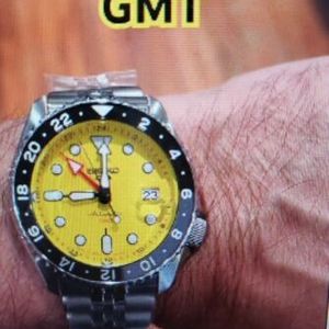 NEW ????SEIKO 5 Sports GMT Series SSK017 Yellow Dial Automatic