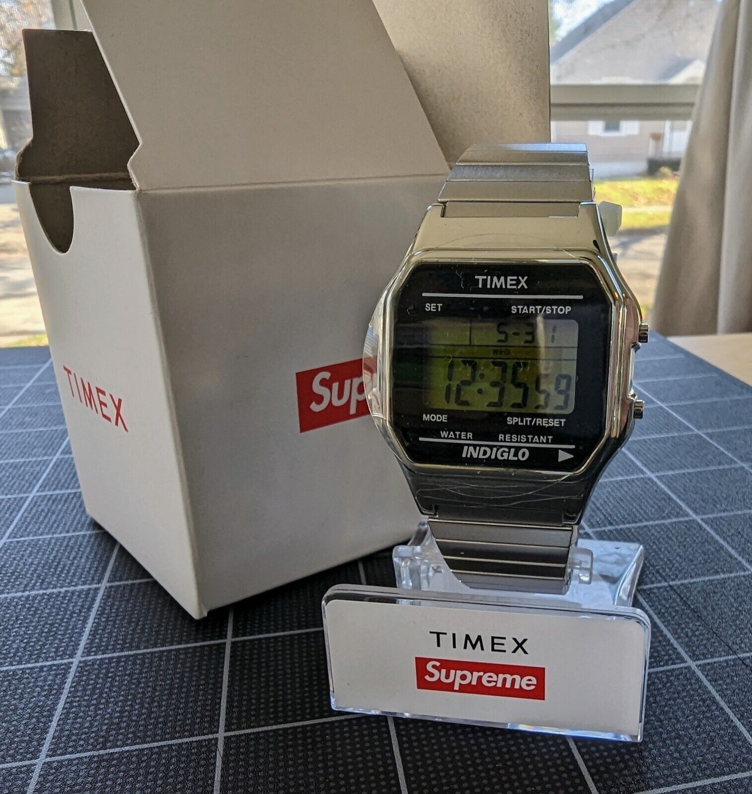 Supreme Timex Digital Watch - Silver - FW19 - New | WatchCharts