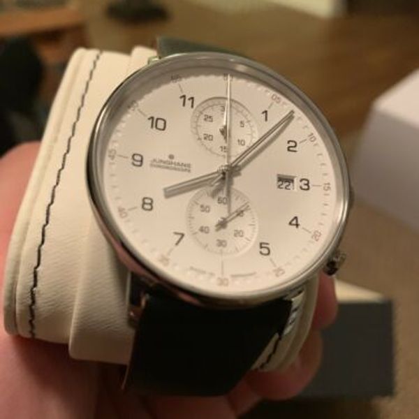AUTHORIZED DEALER Junghans 041/4774.00 FORM C Chronoscope 40mm Case