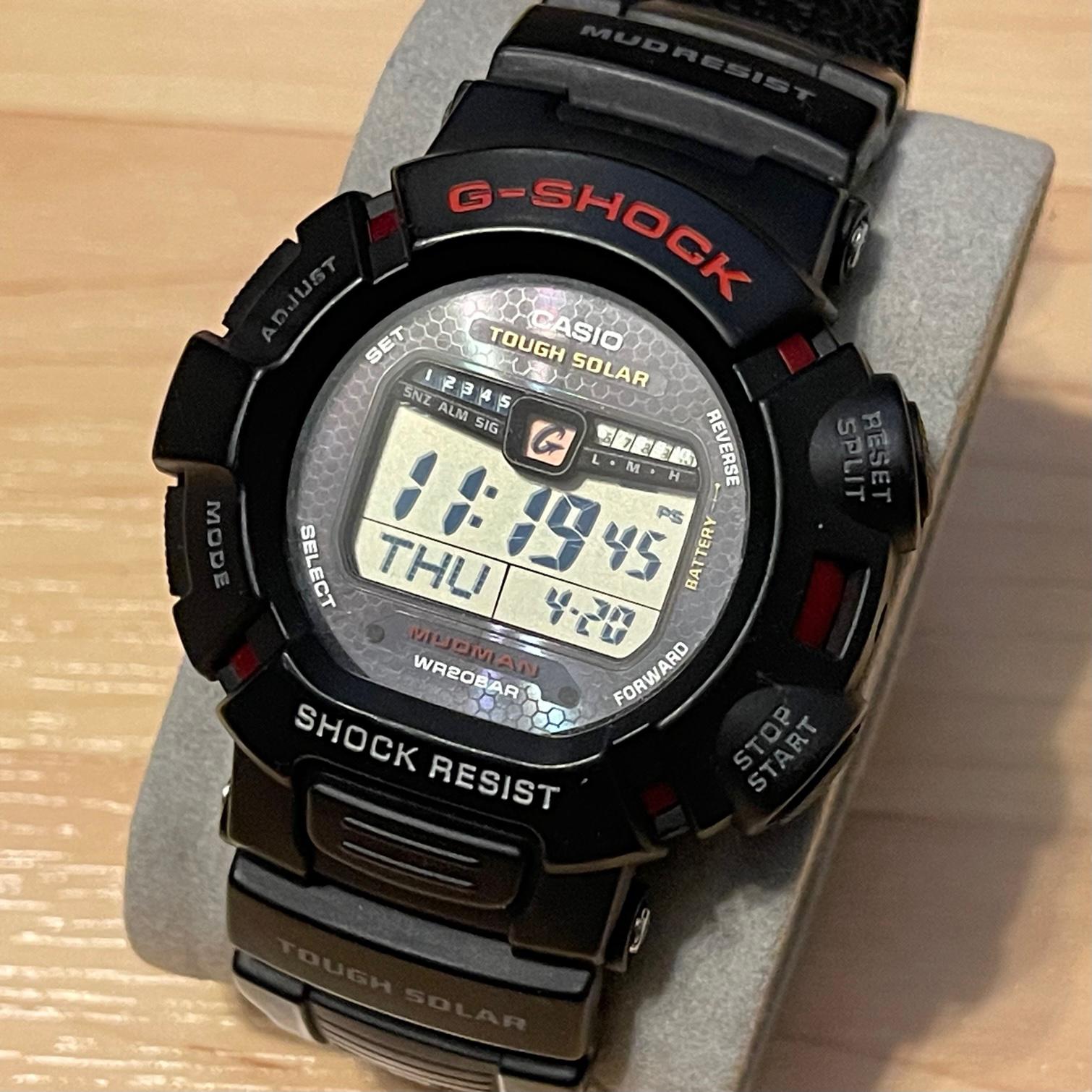 WTS Casio G Shock G 9010 1 Rally Timer Mudman Tough Solar Rare Vintage Digital Watch WatchCharts Marketplace