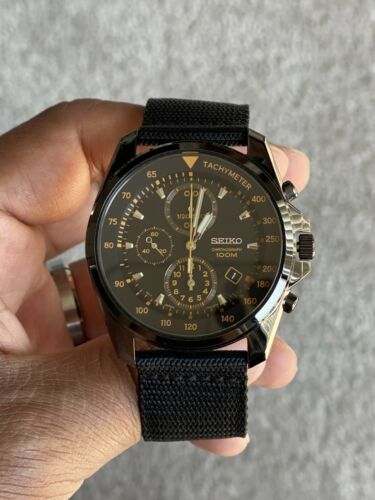 Seiko 7T92-0NK0 Black Chronograph | WatchCharts