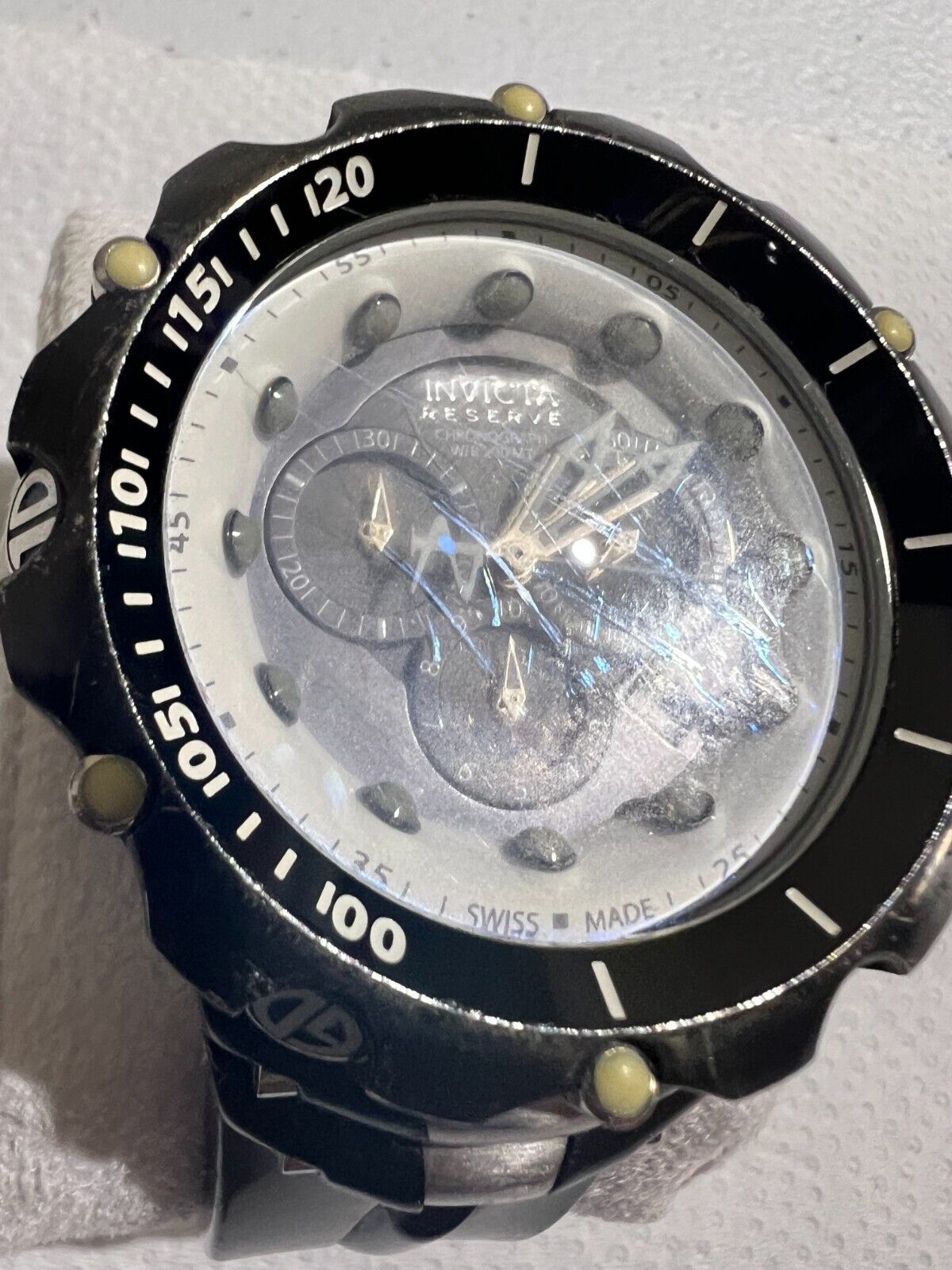 Invicta Reserve Venom II Swiss Chronograph Mens Watch 11708 PARTS REPAIR WatchCharts Marketplace