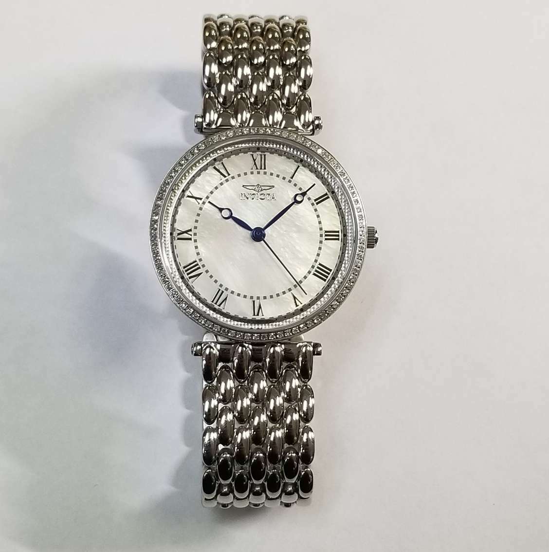 Invicta Stainless Steel 3364 Diamond & Mother of Pearl Watch Invicta Stainless Steel 3364 Diamond & Mother of Pearl Watch main image 3