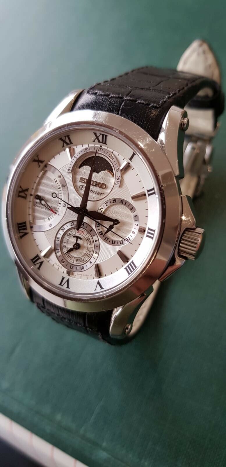Seiko Premier Kinetic Direct Drive Moon Phase. | WatchCharts