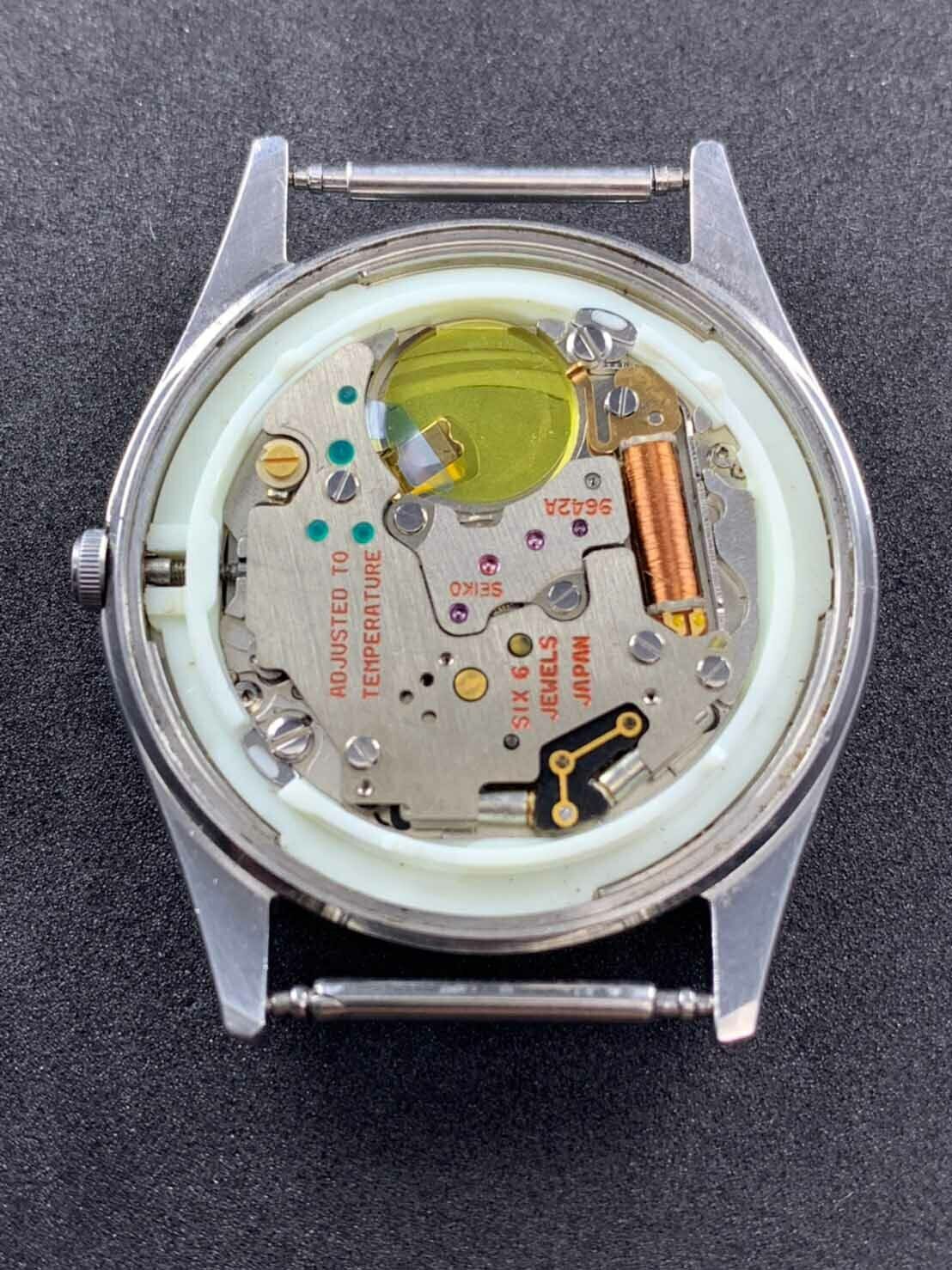 Vintage SEIKO KING QUARTZ 9642-8000 Twin Quartz Wrist Watch Japan
