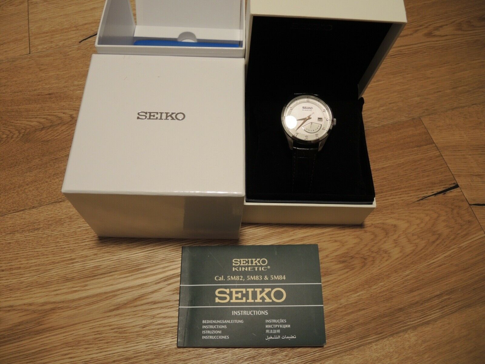 箱付き SEIKO キネティック cal.5M84 SEIKO 5M84-0AB0 キネティック