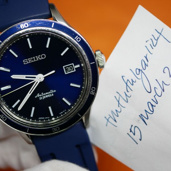 WTS] Seiko Japan Blue Sunburst Dial Automatic 6R15 42MM SARG015 for $299.  Box, Tag, Papers. Comps Around $600 - $1000. | WatchCharts