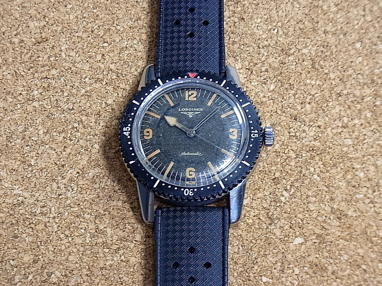 14 000 USD ULTRA RARE VINTAGE 1958 ORIGINAL LONGINES NAUTILUS Skin Diver Ref 6921 1 TROPICAL DIAL WatchCharts Marketplace