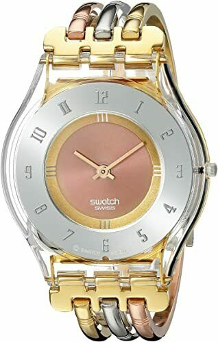 腕時計　レディース　SWATCH SKIN　TRI-GOLD Swatch SS08K101B - Skin Tri-Gold Watch • Watchard.com