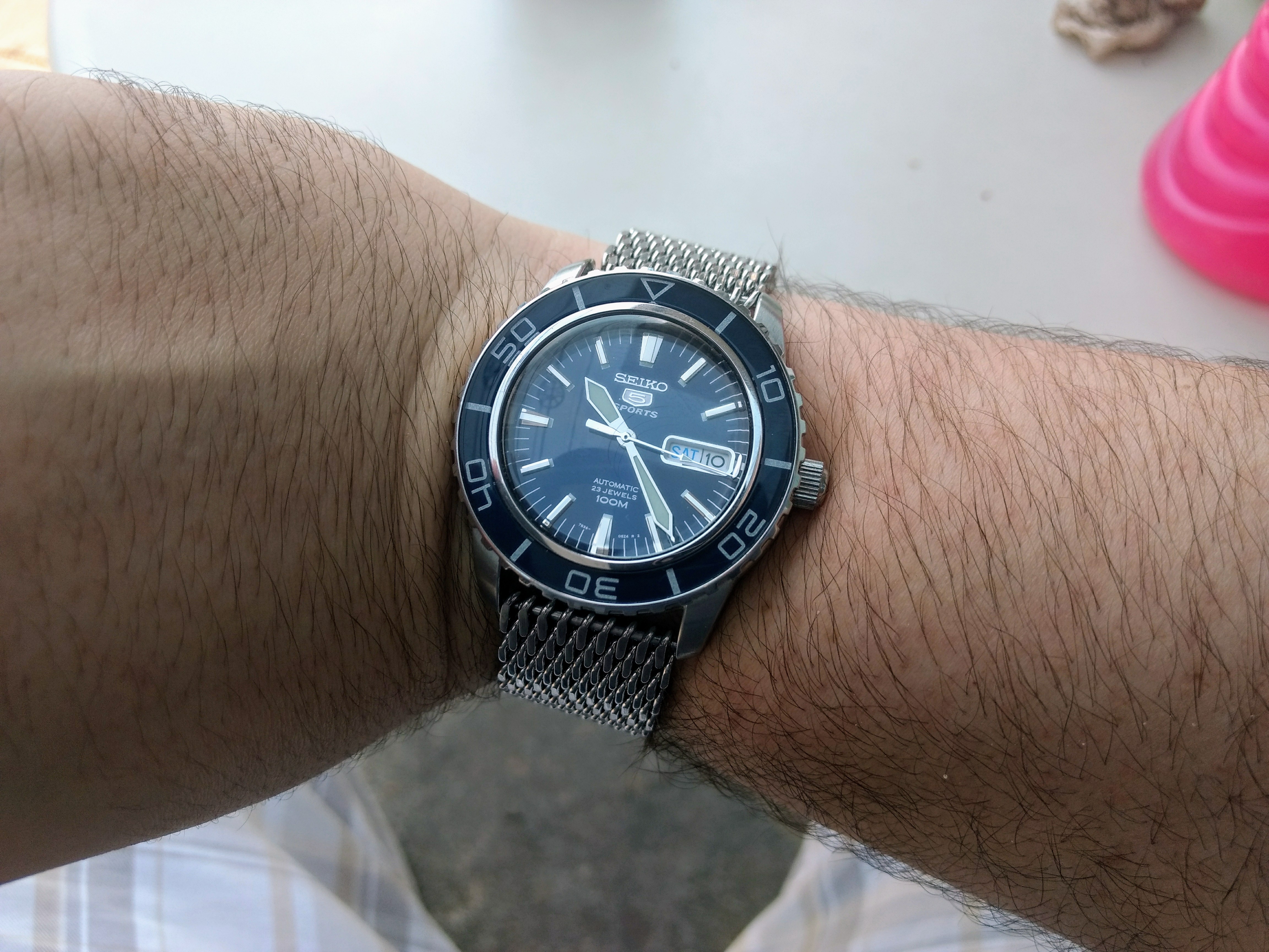 Wts Seiko Snzh53 With Nice Shark Mesh Strap 125 Watchcharts