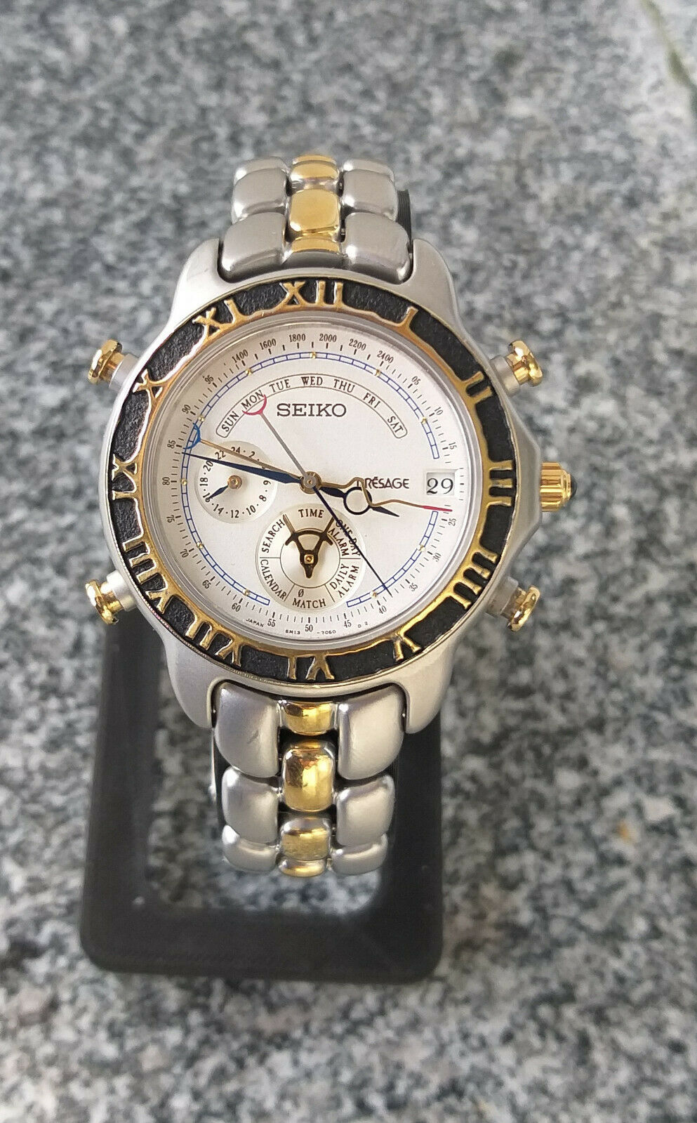 YMC 計13枚 SEIKO PRESAGE 6M13-7000 SAWK001 PERPETUAL CALENDAR ALARM