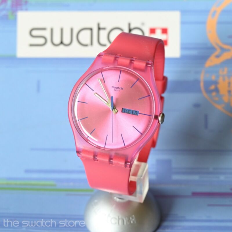 ★SWATCH★ NEW GENT PINK REBEL Urethane Watch SUOP700 Swatch Watch SUOP700 Pink Rebel | WatchCharts Marketplace
