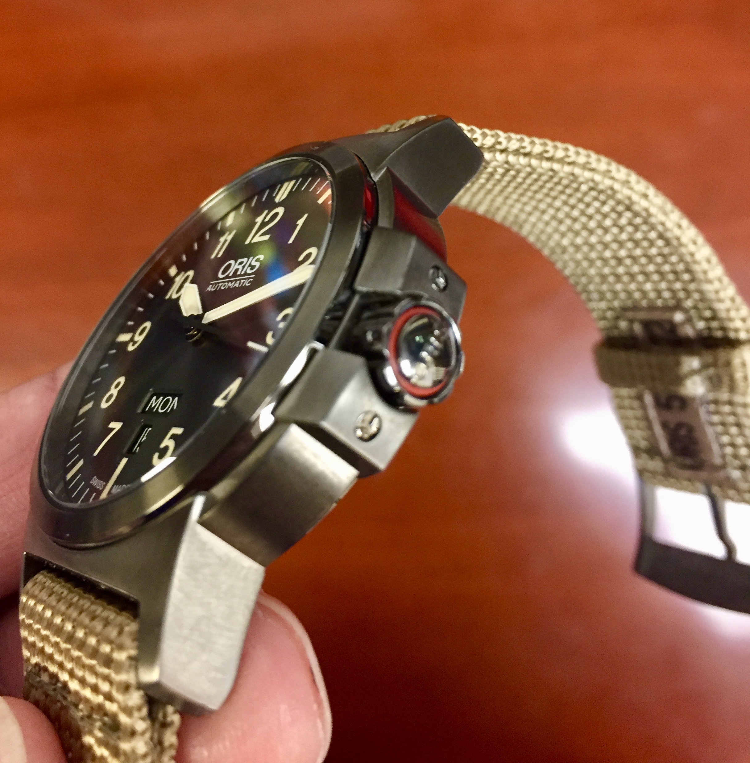 FS ORIS BC3 Advanced Day Date PVD Case Textile Strap 875