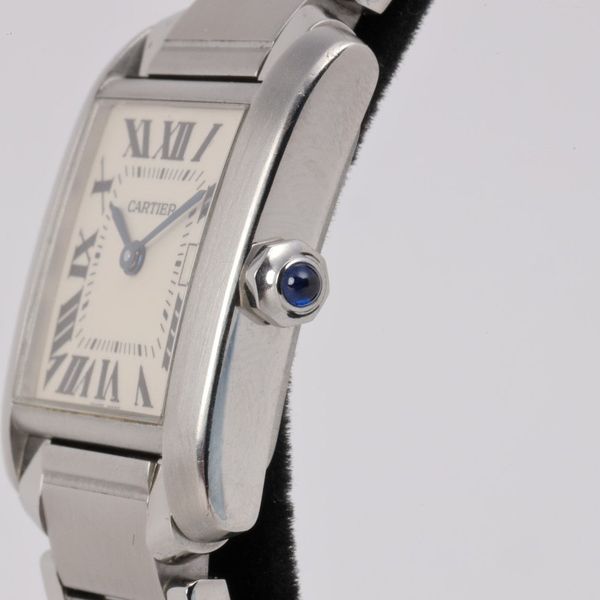 Cartier Tank Francaise 2465 Stainless Steel 25mm Watch | WatchCharts ...